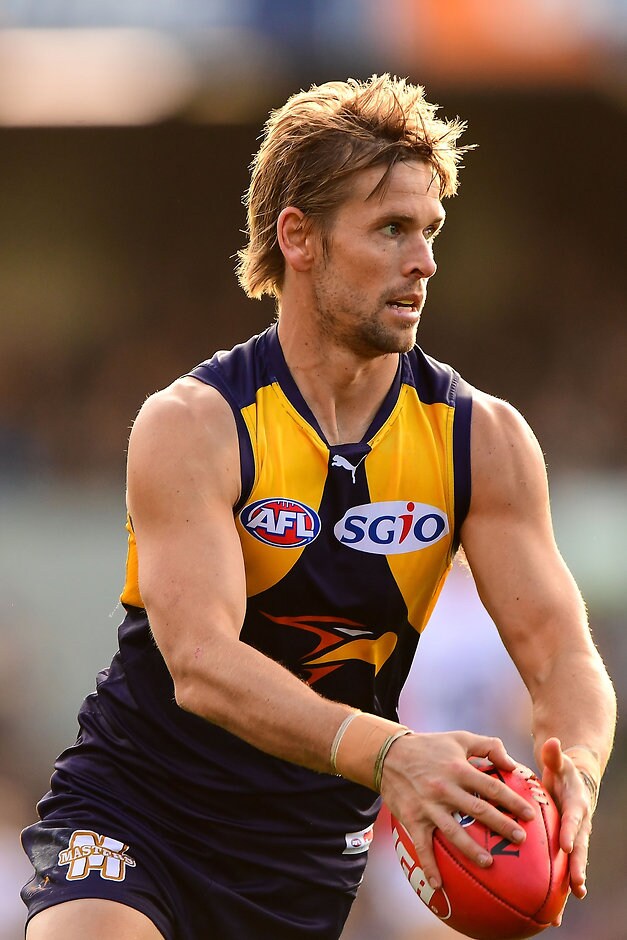 AFL 2016 Rd 18 - West Coast v Melbourne PERTH, AUSTRALIA - JULY 23: Mark LeCras of the Eagles in action during the 2016 AFL Round 18 match between the West Coast Eagles and the Melbourne Demons at Domain Stadium on July 23, 2016 in Perth, Australia. (Photo by Daniel Carson/AFL Media)